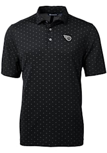Cutter and Buck Tennessee Titans Mens Black Mono Virtue Eco Pique Tile Short Sleeve Polo