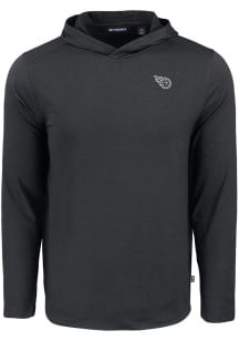 Cutter and Buck Tennessee Titans Mens Black Mono Coastline Eco Long Sleeve Hoodie