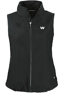 Cutter and Buck Washington Commanders Womens Black Mono Charter Vest