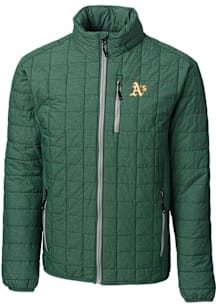 Cutter and Buck Oakland Athletics Mens Green Rainier PrimaLoft Filled Jacket