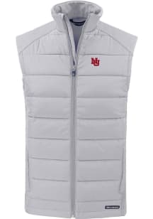 Mens Nebraska Cornhuskers Charcoal Cutter and Buck Vault Evoke Vest