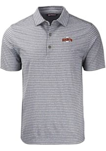 Cutter and Buck San Francisco Giants Black Cooperstown Forge Heather Stripe Big and Tall Polo