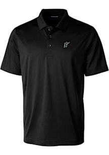 Cutter and Buck Miami Marlins Mens Black Cooperstown Prospect Short Sleeve Polo