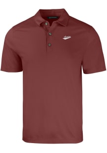 Cutter and Buck New Mexico State Aggies Mens Red Forge Short Sleeve Polo