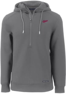 Cutter and Buck New Mexico State Aggies Mens Grey Roam Long Sleeve Hoodie