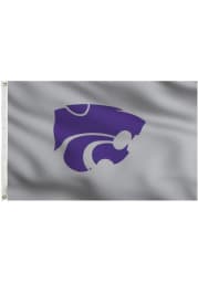 K-State Wildcats 3x5 Grey Grommet Applique Flag