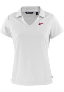 Cutter and Buck New Mexico State Aggies Womens White Daybreak V Neck Short Sleeve Polo Shirt