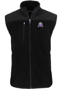 Cutter and Buck Northwestern Wildcats Big and Tall Black Cascade Sherpa Mens Vest
