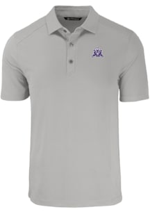 Cutter and Buck Northwestern Wildcats Mens Grey Vault Forge Recycled Short Sleeve Polo