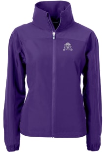 Cutter and Buck Northwestern Wildcats Womens Purple Charter Eco Light Weight Jacket