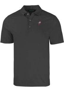 Cutter and Buck Ohio State Buckeyes Mens Black Forge Short Sleeve Polo