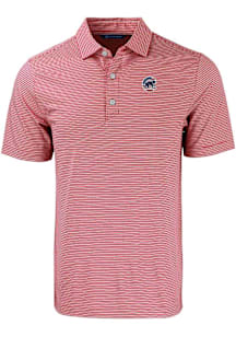 Cutter and Buck Chicago Cubs Red Stars and Stripes Forge Double Stripe Big and Tall Polo