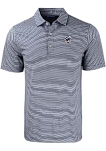 Cutter and Buck Chicago Cubs Navy Blue Stars and Stripes Forge Double Stripe Big and Tall Polo