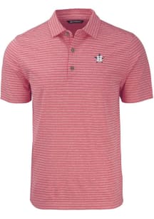 Cutter and Buck Houston Astros Cardinal Stars and Stripes Forge Heather Stripe Big and Tall Polo