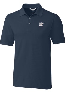 Cutter and Buck Houston Astros Navy Blue Stars and Stripes Advantage Pique Big and Tall Polo