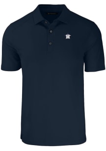 Cutter and Buck Houston Astros Mens Navy Blue Stars and Stripes Forge Recycled Short Sleeve Polo