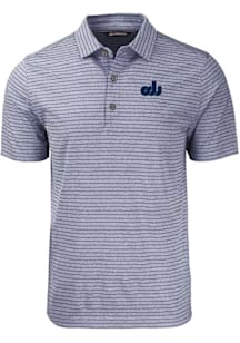 Cutter and Buck Old Dominion Monarchs Navy Blue Vault Forge Heather Stripe Big and Tall Polo