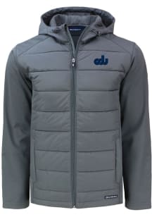 Cutter and Buck Old Dominion Monarchs Mens Grey Evoke Hood Big and Tall Lined Jacket