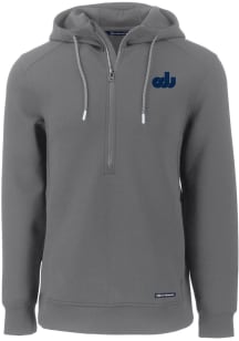 Cutter and Buck Old Dominion Monarchs Mens Grey Roam Long Sleeve Hoodie
