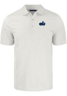 Cutter and Buck Old Dominion Monarchs Mens White Pike Symmetry Short Sleeve Polo