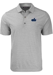 Cutter and Buck Old Dominion Monarchs Mens Grey Forge Heather Stripe Short Sleeve Polo