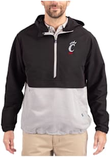 Cutter and Buck Cincinnati Bearcats Mens Black Charter Eco Pullover Jackets