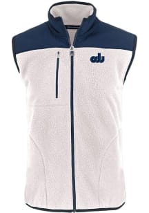 Cutter and Buck Old Dominion Monarchs Mens White Cascade Sherpa Sleeveless Jacket