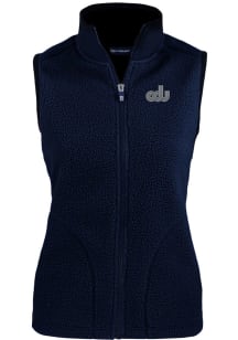 Cutter and Buck Old Dominion Monarchs Womens Navy Blue Cascade Sherpa Vest