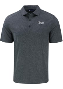 Cutter and Buck Tampa Bay Rays Black Mono Forge Eco Stretch Big and Tall Polo
