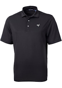 Cutter and Buck Toronto Blue Jays Black Mono Virtue Eco Pique Big and Tall Polo