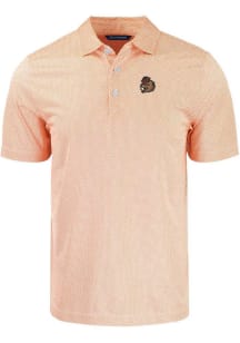 Cutter and Buck Oregon State Beavers Mens White Pike Symmetry Short Sleeve Polo