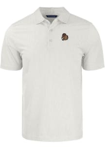 Cutter and Buck Oregon State Beavers Mens White Pike Symmetry Short Sleeve Polo