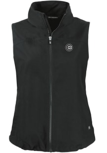 Cutter and Buck Chicago Cubs Womens Black Mono Charter Vest