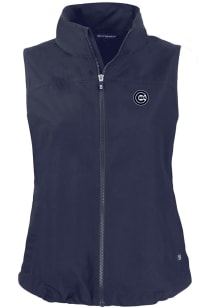 Cutter and Buck Chicago Cubs Womens Navy Blue Mono Charter Vest