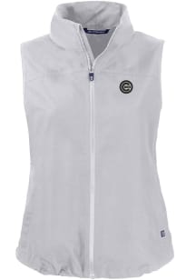 Cutter and Buck Chicago Cubs Womens Grey Mono Charter Vest