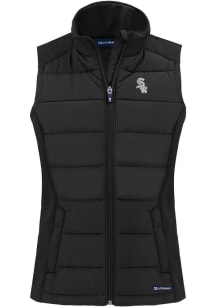 Cutter and Buck Chicago White Sox Womens Black Mono Evoke Vest