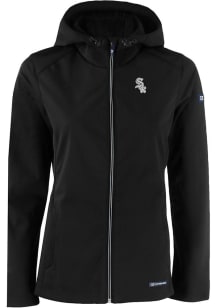 Cutter and Buck Chicago White Sox Womens Black Mono Evoke Light Weight Jacket