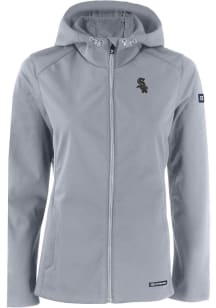 Cutter and Buck Chicago White Sox Womens Charcoal Mono Evoke Light Weight Jacket