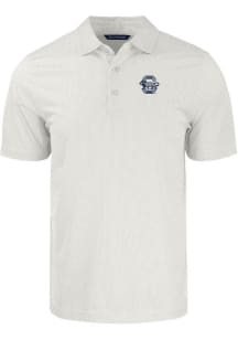 Mens Penn State Nittany Lions White Cutter and Buck Vault Pike Symmetry Short Sleeve Polo Shirt