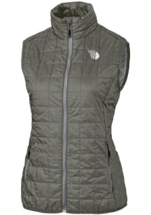 Cutter and Buck Cleveland Guardians Womens Green Mono Rainier PrimaLoft Vest