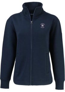 Cutter and Buck Houston Astros Womens Navy Blue Mono Roam Light Weight Jacket