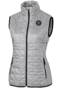 Cutter and Buck Houston Astros Womens Grey Mono Rainier PrimaLoft Vest