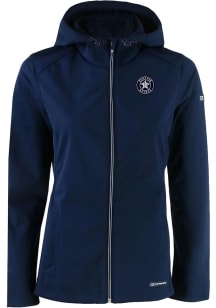 Cutter and Buck Houston Astros Womens Navy Blue Mono Evoke Light Weight Jacket