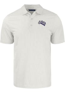 Cutter and Buck SFA Lumberjacks White Pike Symmetry Big and Tall Polo