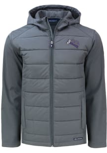 Cutter and Buck SFA Lumberjacks Mens Grey Evoke Hood Big and Tall Lined Jacket