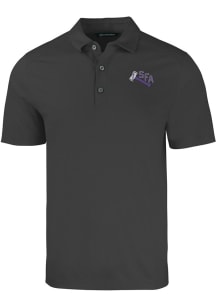 Cutter and Buck SFA Lumberjacks Mens Black Forge Short Sleeve Polo