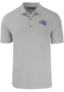 Cutter and Buck SFA Lumberjacks Mens Grey Forge Short Sleeve Polo