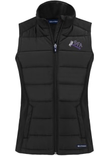 Cutter and Buck SFA Lumberjacks Womens Black Evoke Vest