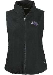 Cutter and Buck SFA Lumberjacks Womens Black Charter Vest