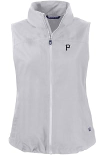 Cutter and Buck Pittsburgh Pirates Womens Grey Mono Charter Vest